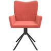 Dining Room Chairs 2 Pcs Swivel Pink Velvet
