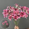 3 Heads Artificial Lilis Floral Arrangement DIY Flower Simulation Flowers Plastic Realistic Artificial Flowers Photography Props