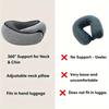 A Durable U-Shaped Travel Pillow Made of That Provides Soft Neck Support And Retains Its Shape, Perfect for Use On Airplanes.