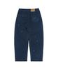 Kkotte Tiny Blossom Barrel Leg Pants (Navy)