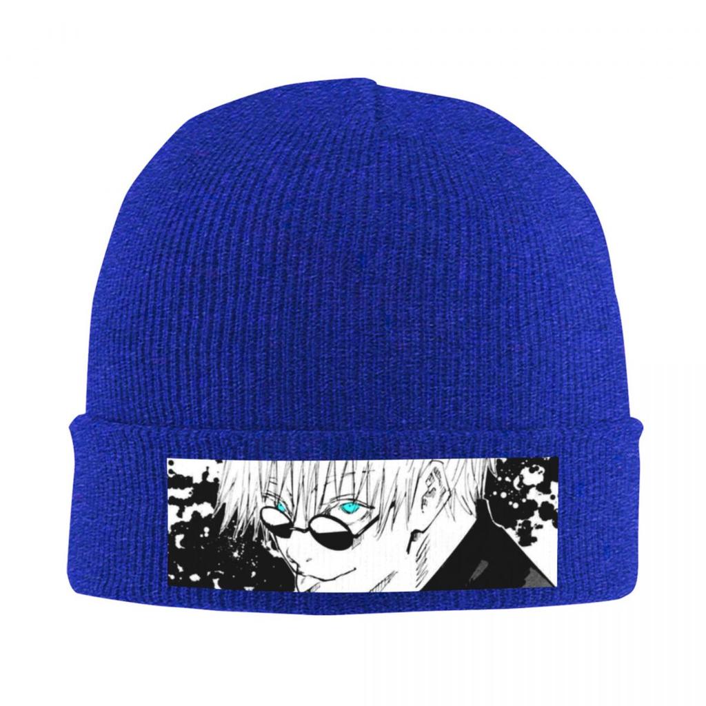 Gojo Manga Kawaii Japanese Anime Warm Knitted Cap Fashion Bonnet Hat Autumn Winter Outdoor Beanies Hats for Men Women Adult