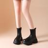 Thick-soled Martin Boots Women's 2025 Autumn New Thin and Versatile Niche Foreign-style Mid-tube Boots Soft-soled Chelsea Boots