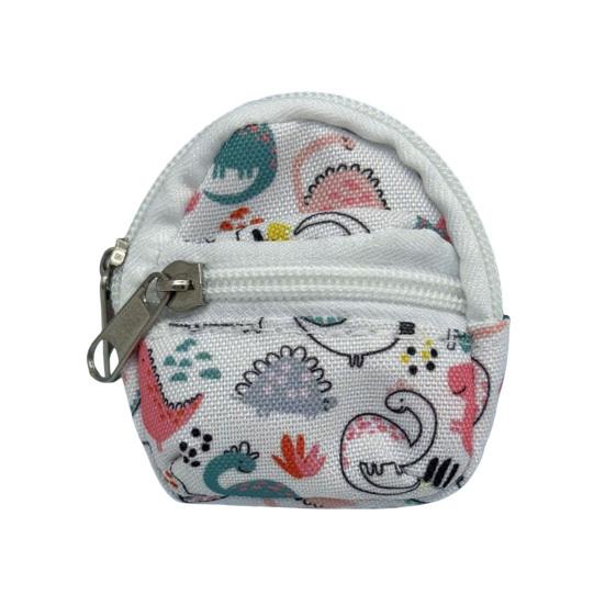 Mini Backpack Coin Purse, Scratch Resistant Zippered Compartment Keychain Bag, Waterproof Oxford Cloth Earphone Case