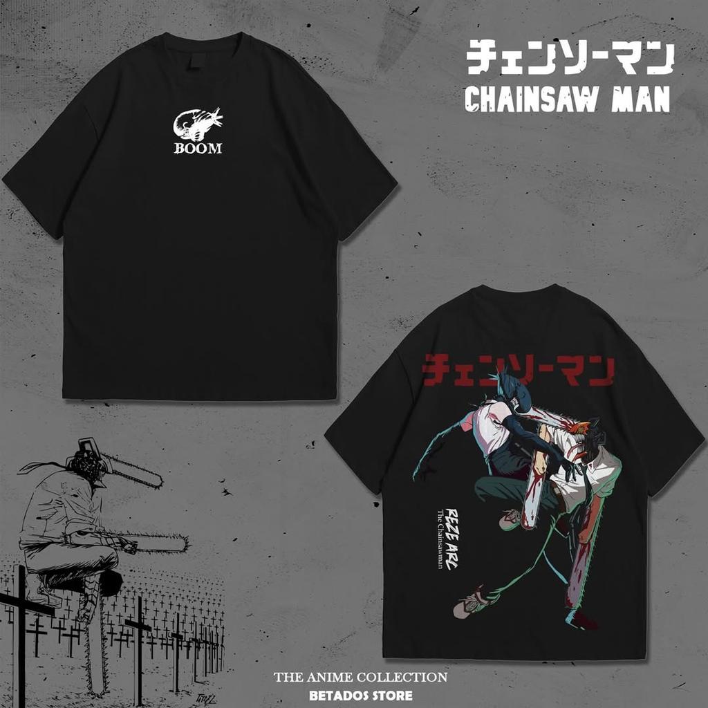 CHAINSAW MAN The Movie Reze Arc Man Woman Harajuku Oversized Y2k Street Wear Hip Hop Short Sleeve O-neck Casual Shirt Gift Female Male Clothing