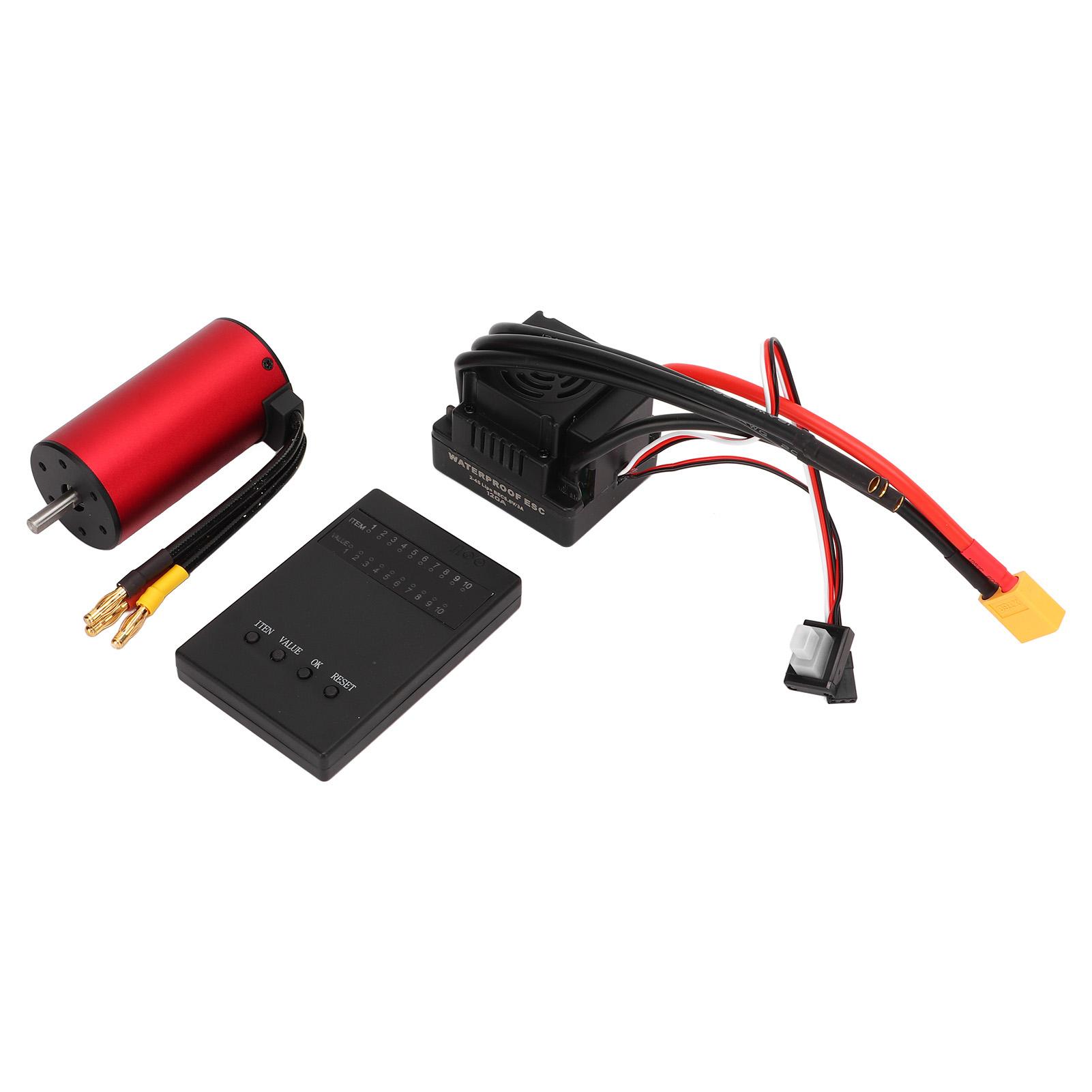 

S3670 2150KV Водонепроникний Безколекторний Двигун 120A Безколекторний ESC XT60 Карта Програмування Комбо для Traxxas для HSP для HPI 1/8 RC Автомобіля для Подолання Перешкод