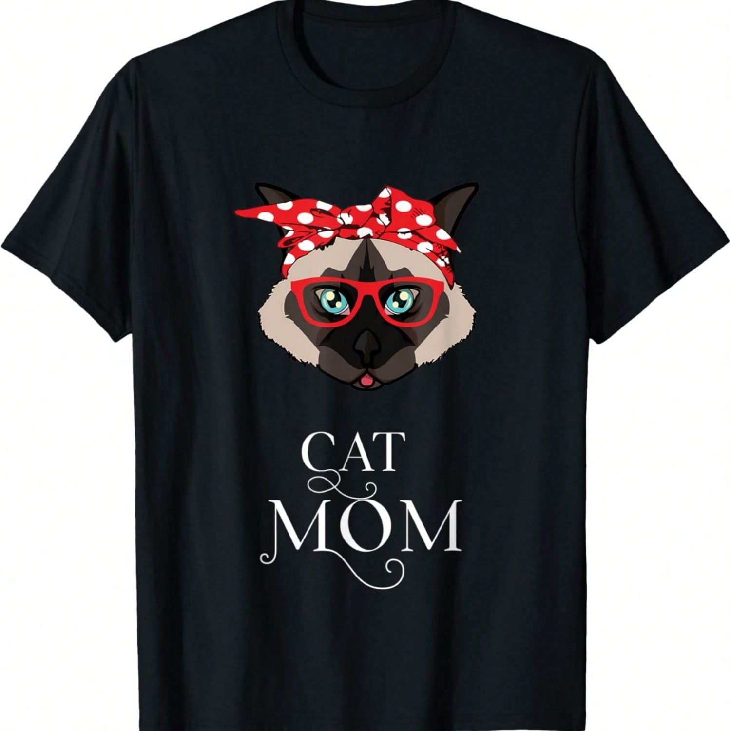 Cat Face Portrait Animal Art Drawing Graphic Cat T-Shirt S разноцветный