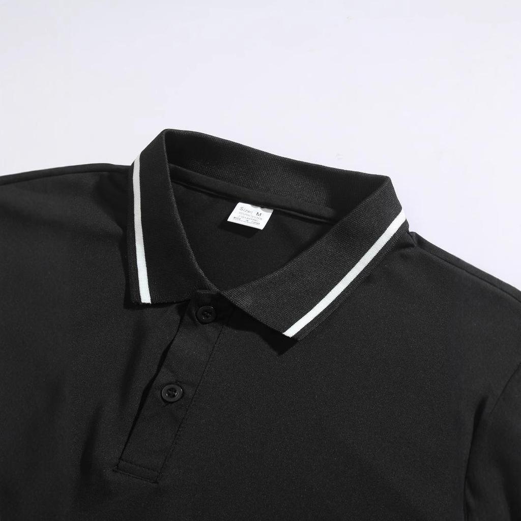 Men's Autumn Outdoor Fashion Breathable Long-Sleeve Jacquard Polo Shirt