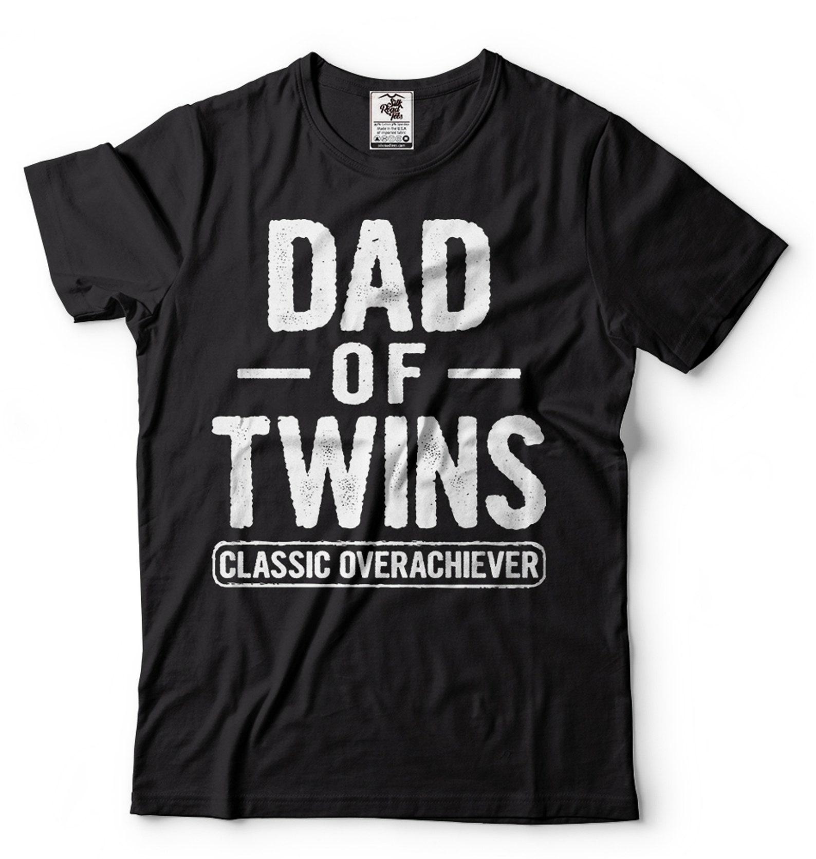 Mens Dad T-Shirt Dad Of Twins Shirt Father s Day Shirt Father Of Twins Shirt Twin Dad Gifts Twin Father Shirt Funny Dad GifT-Shirt For Dad S