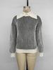 YiYi Women's Casual Color Block Striped High Neck Sweater