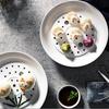 10-inch Round Ceramic Draining Dumpling Plate