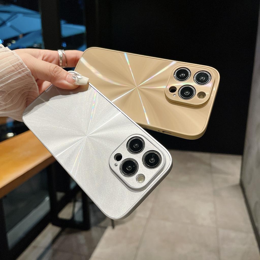 Laser Schillerndes Aurora CD-Muster, Geeignet für Apple 14promax Handyhülle, iPhone15 Volltasche Sturzsicher 14