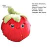 Plush Strawberry Decor Cartoon Keychain, Stuffed Bag Charm, Furry Decorative Pendant Fruit Keyring for Backpacks Handbags Keys Fluffy Keychain