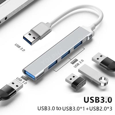 4 Port USB 3.0 Hub USB Hub Yüksek Hızlı Tip C Ayırıcı 5 Gbps PC Bilgisayar Aksesuarları Çoklu Port HUB 4 USB 3.0 2.0 Portu