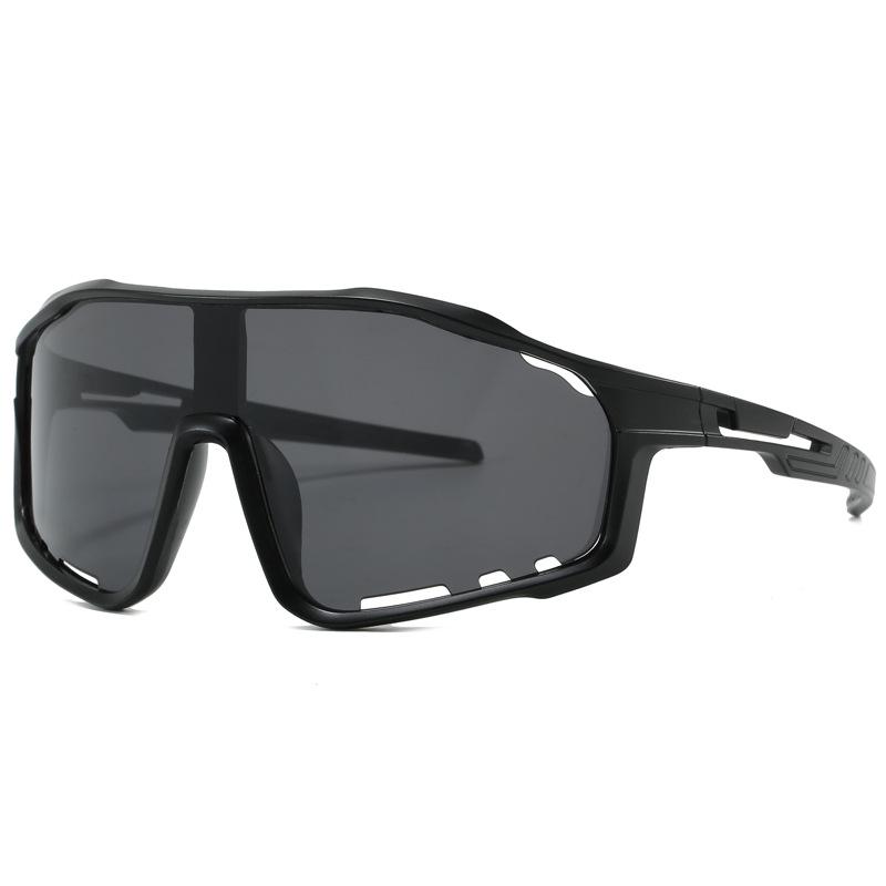 Iridescent Large Frame Cycling Glasses: Windproof, Dustproof, Sport Sunglasses for Outdoor Sun Protection