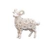 Exquisite Goat Brooches Pins For Women Unisex Vintage Relief Design Goat New Year Party Office Animal Brooch Pin Gifts
