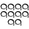 10pcs 10K B3950 Waterproof Thermistor Temperature Sensor Probe For Refrigerators Injection Molded Head Probe