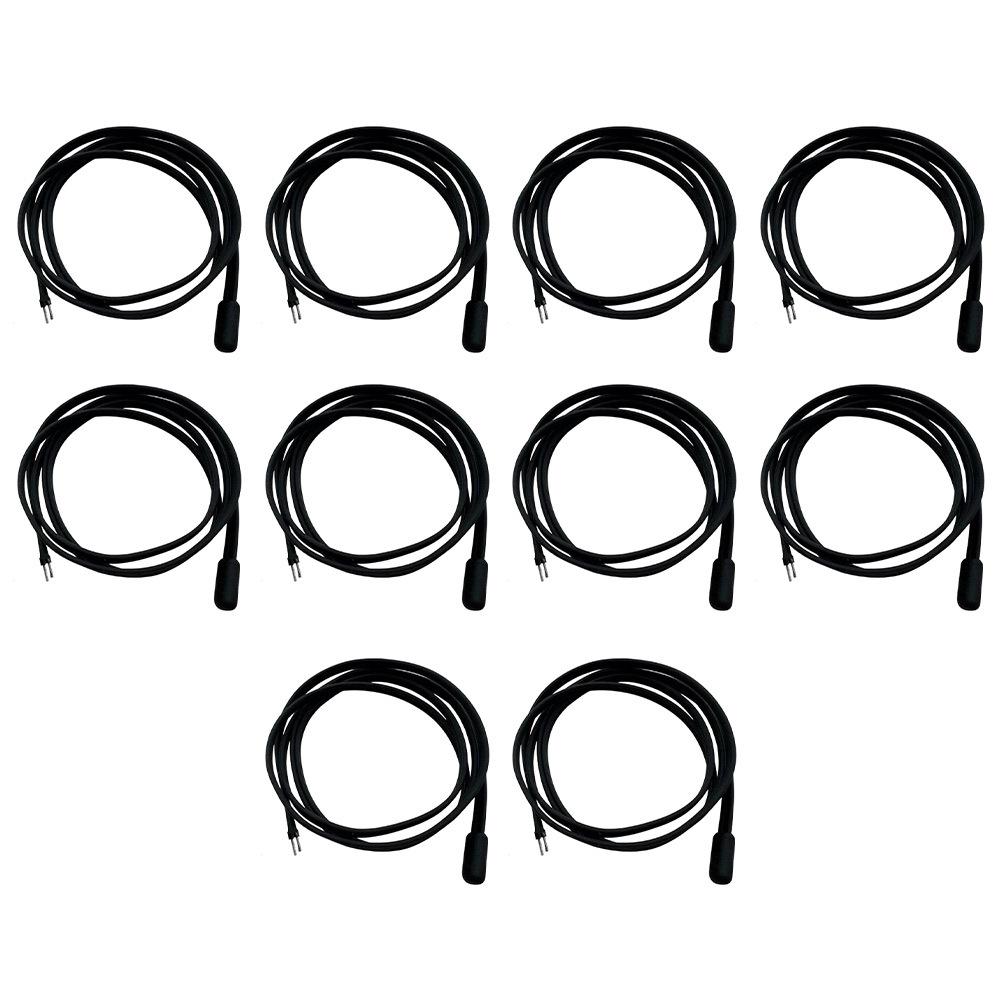 10pcs 10K B3950 Waterproof Thermistor Temperature Sensor Probe For Refrigerators Injection Molded Head Probe