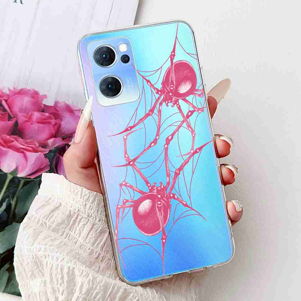 For Oppo Reno7 5G Casing Cute Cat Flower Painted Cover Soft Fundas Phone Case For Oppo Find X5 FindX5 Lite Reno 7 5G Back Cover