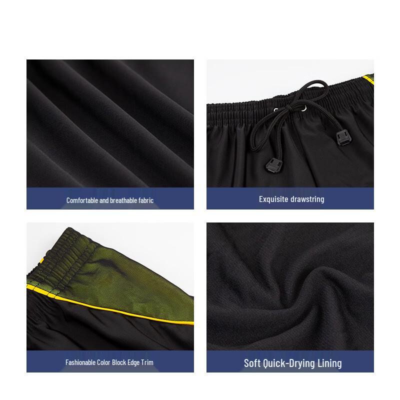 Junwen Men's Plus Size Square Leg Swim Trunks