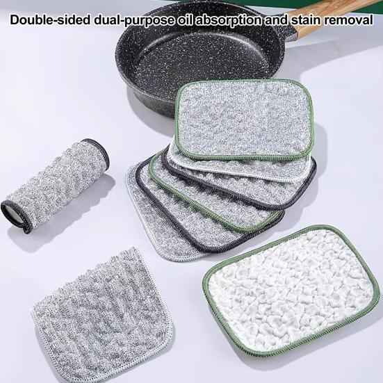 10Pcs Multipurpose Wire Dishwashing Rags Fast Drying Non-Scratch Reusable Wire Cleaning Cloth Kitchen Dishcloth