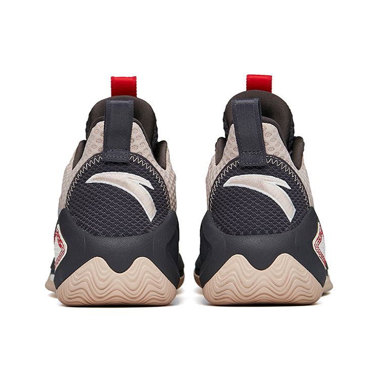 Anta Shape 3 Nitrogen Technology Non-Slip Wear-Resistant High-Top Basketball Shoes Men Sneakers Pink Gray 112211601-5