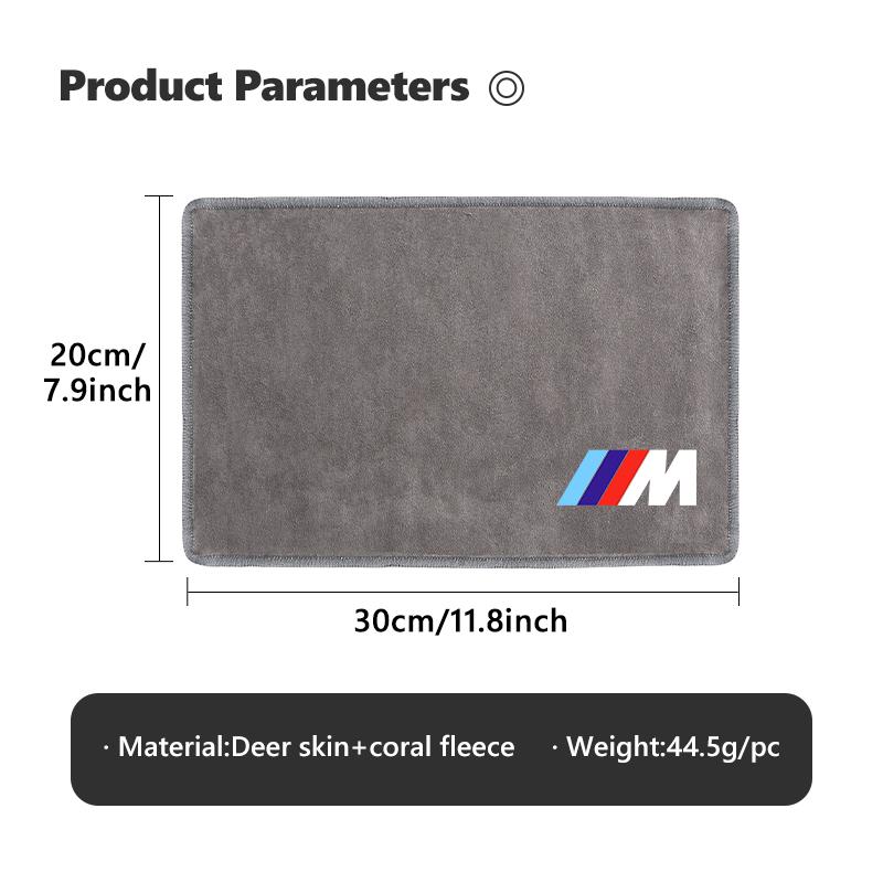 Coral Car Wash Cloth Microfiber Towel Car Cleaning Drying Cloth For BMW M Performance Alpina M3 M5 M6 X1 X3 X4 X5 G20