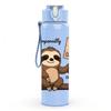 1PC Sloth Out Of Office Sign 750ml Color Plastic Sports Water Bottle Leakproof Flip Straw Lid Suitable for Sports Office Home Use
