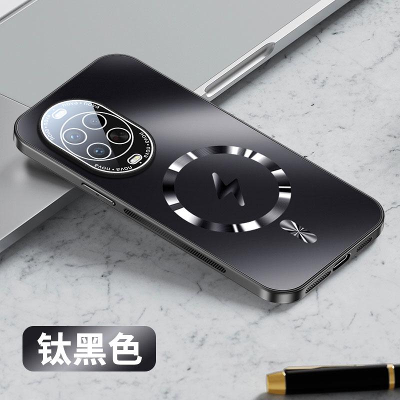 

Case For Huawei Nova 14 Ultra AG Matte Magnetic Wireless Charging Hard Cover For Nova 14 13 12 Pro Shockproof Soft Bumper Shell Huawei nova 14 Ultra чёрный