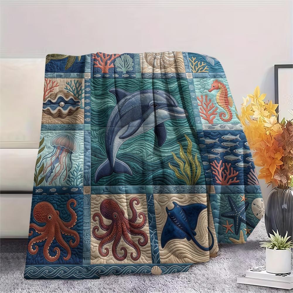 Fabric splicing animal sloth Print Flannel Blanket High quality Comfortable for All Seasons Home Decor Warmth and Comfort Perfect for Christmas Gifts