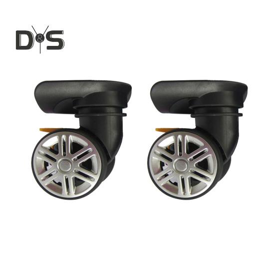 1 Paar Universal-Ersatzräder, geräuscharm, zweireihig, groß, Trolley-Gepäckrad, Reparatur, Reisekoffer, Teile, Zubehör, Rad