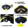 Motorcycle Protective Accessories Combo Riding Goggles Full Finger Gloves Breathable Balaclava Mask for Off-Road Motorbike