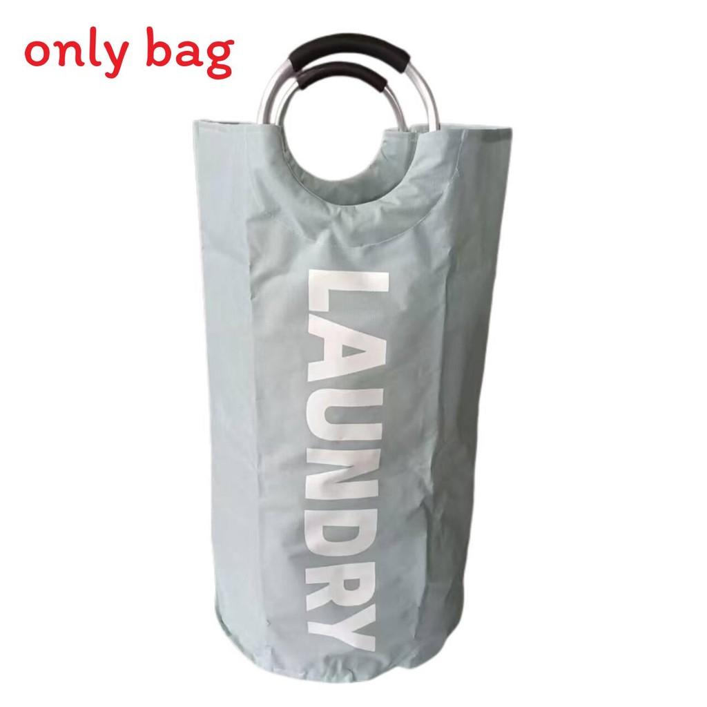 Portable Collapsible Round Laundry Basket Oxford Cloth Waterproof Storage Bag For Home Use
