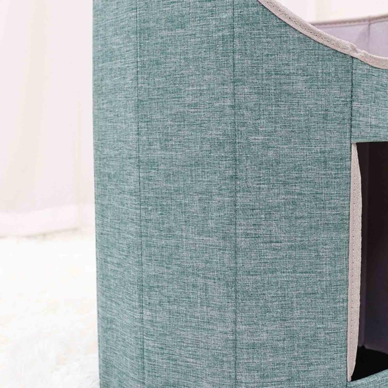 Casa Cama de árvore dobrável para gatos internos Cave House Cama de dormir para gatinhos pequenos Cama de dormir de dois andares Casa de quatro estações X3UC