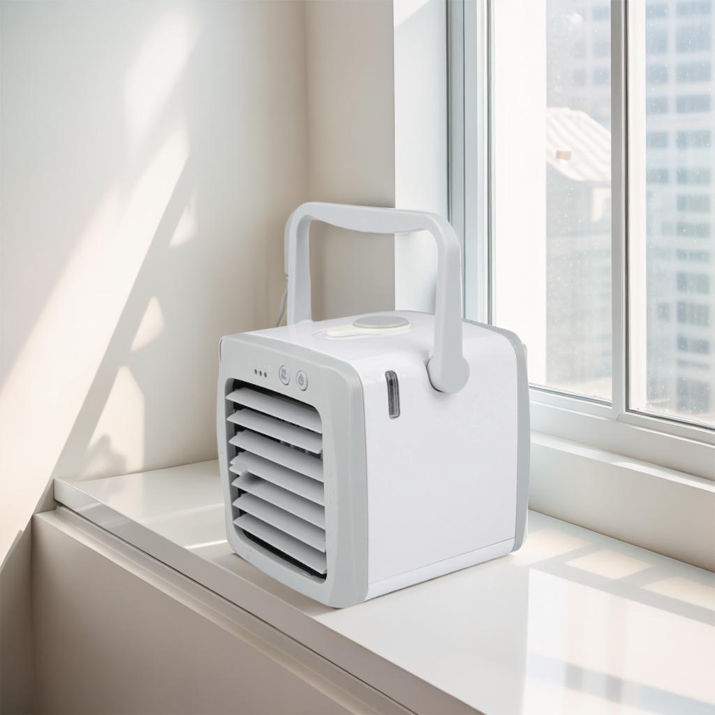 Personal USB Air Conditioner 3 Speed Mini Desk Fan with Built In Humidifier for Cooling and Moisture Balance At For Home