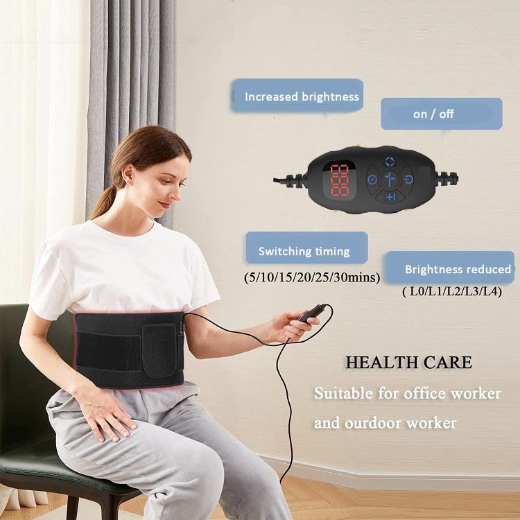 120 LEDs Red Light + Infrared Light Therapy Belt For Back Shoulder Waist Pain Relief
