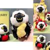 Adorable Original Plush White Faced Monkey Keychain Creative Cartoon Animal Gift