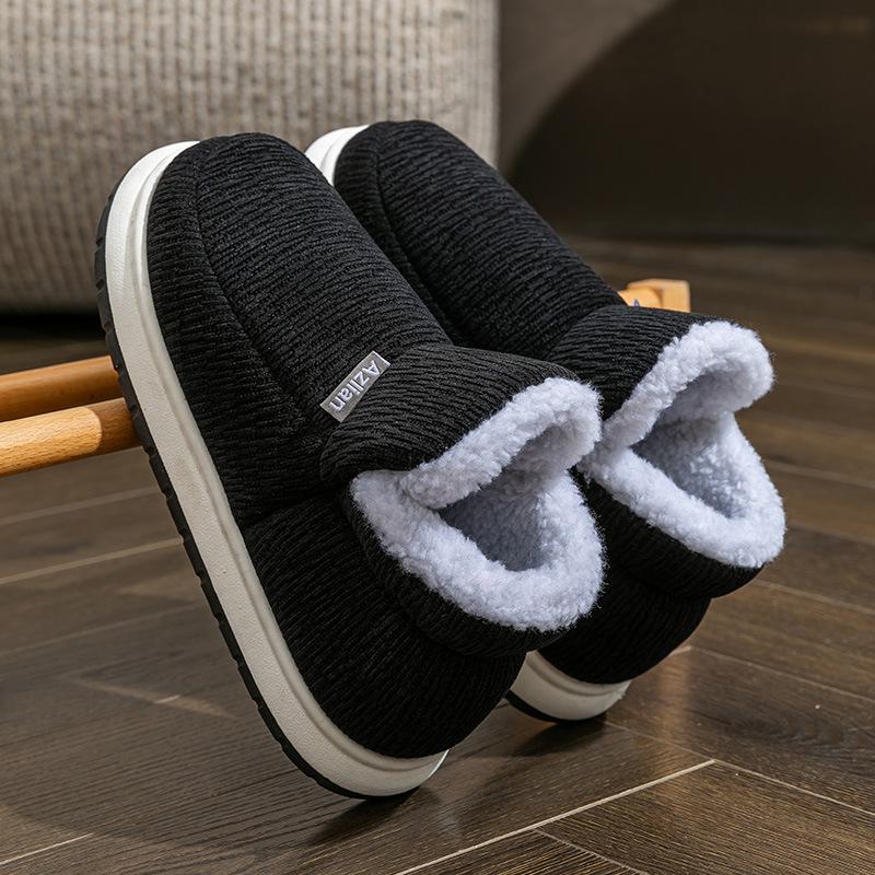 

Middle and the elderly high-top cotton shoes thick-soled velvet thickened all-inclusive heel cotton shoes solid color dirt-resistant old cotton shoes 44-45 чорний