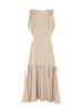 Women's Sleeveless Plaid Ruffle Fishtail Hem Dress with Tie-Up, Japanese and Mary Style, 3 Labels, 25