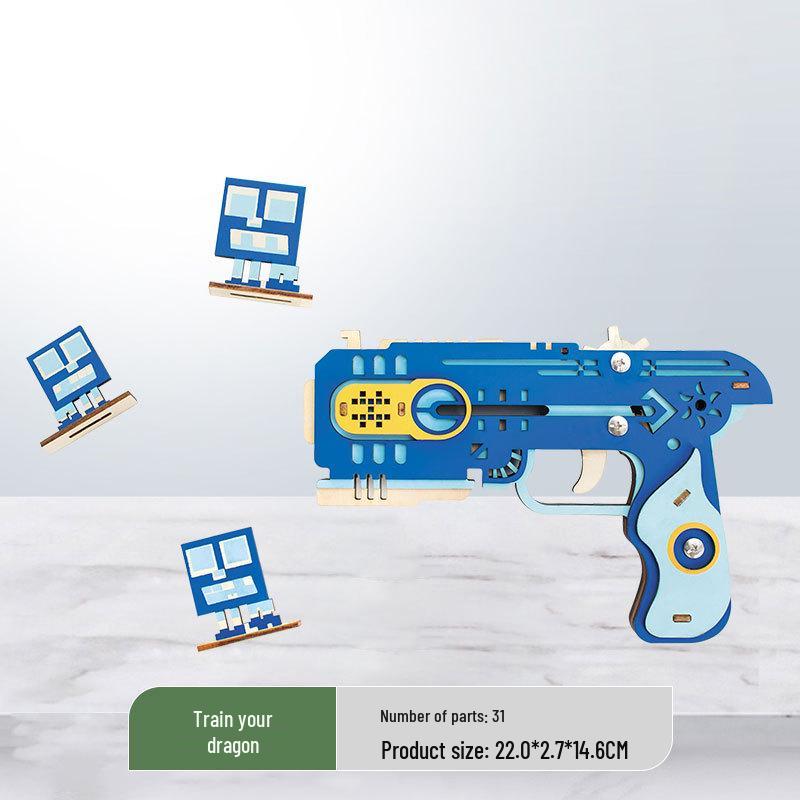 Wooden 3D Military Puzzle Model - Educational DIY Toy for Boys