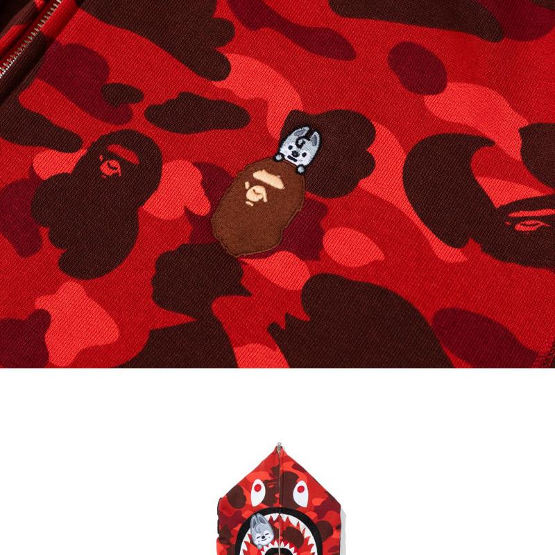 [PRE ORDER] STRAY KIDS × BAPE – Wolf Chan SHARK FULL ZIP HOODIE (Bang Chan Ver.)