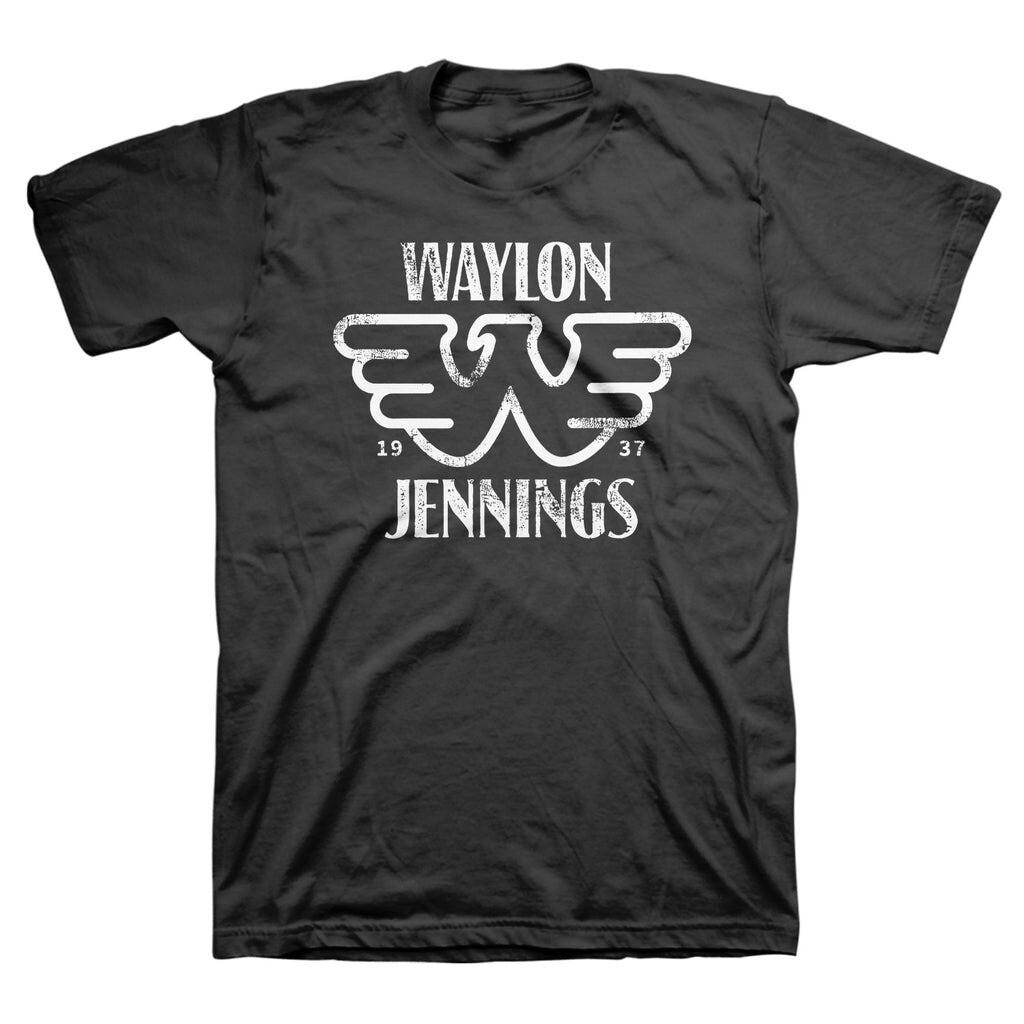Waylon Jennings Est. 1937 Flying W Symbol Men T Shirt XL