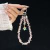 Shiny Crystal Phone Wrist Chain & Star Charm Handmade Colorful Beaded Anti-Lost Lanyard Cute Phone Accessories for Women & Girls