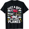 Aircraft Lovers Just A Boy Who Loves Planes Airplane T-Shirt