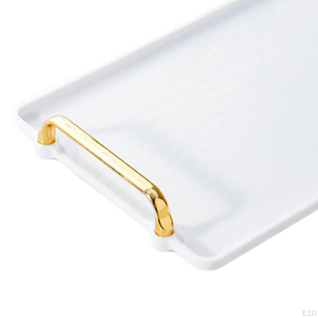 Serveringsbrett med håndtak Baderomsinnredning Organisering Smykkeoppbevaring for bordpynt