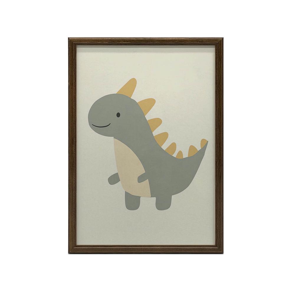 Plakat Dinozaur W Uśmiechu Plakat Dinozaur W Uśmiechu, 30X40 Cm, Bez Ramy, Płótno Premium Na Blejtramie