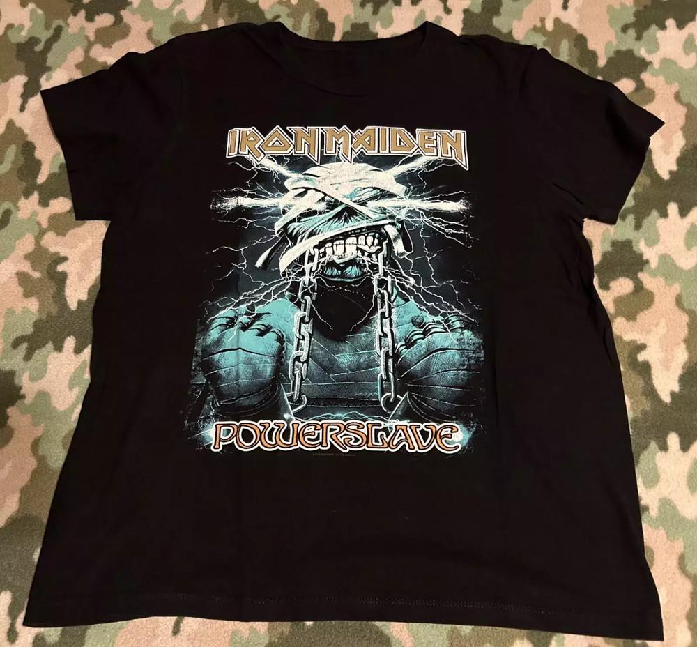 Iron Maiden - Powerslave - 2016 Vintage Black Shirt Unisex T-Shirt XXL