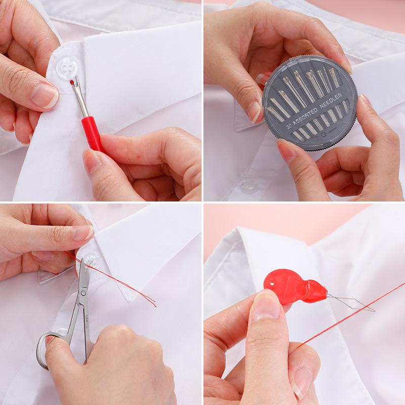 Convenient Multifunctional Sewing and Mending Kit: Household Needle and Thread Box