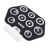 Electronic Drum Pad Portable Hand Rolled Drum Pad Double Speakers Bluetooth Rechargeable Silicone Ro