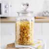 ZISIZ Glass Storage Jar with Heart Lid