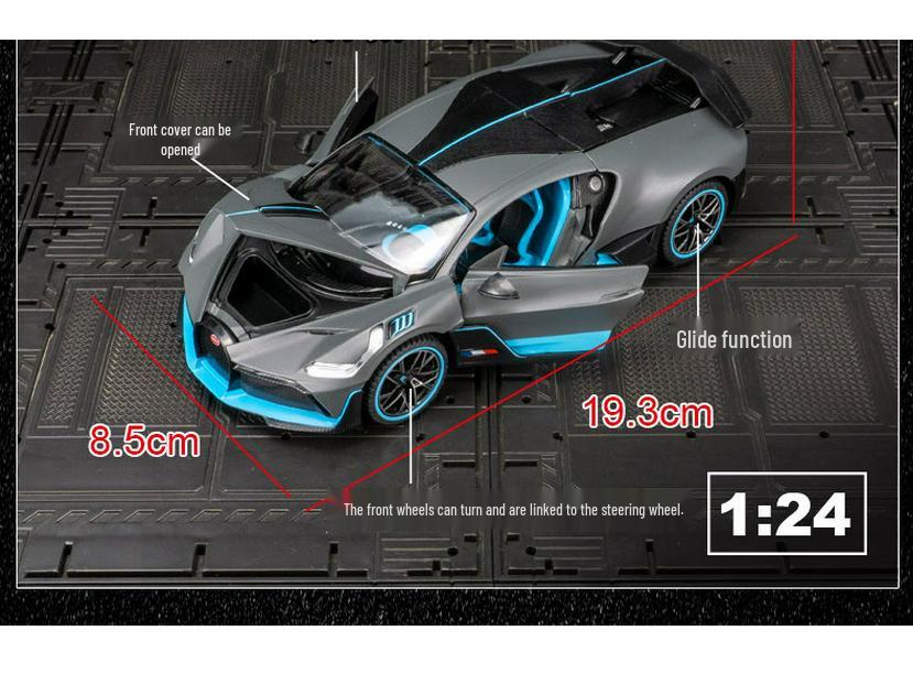 Star Hui 63900 Alloy Supercar Model - Static Steering Racing Car Toy
